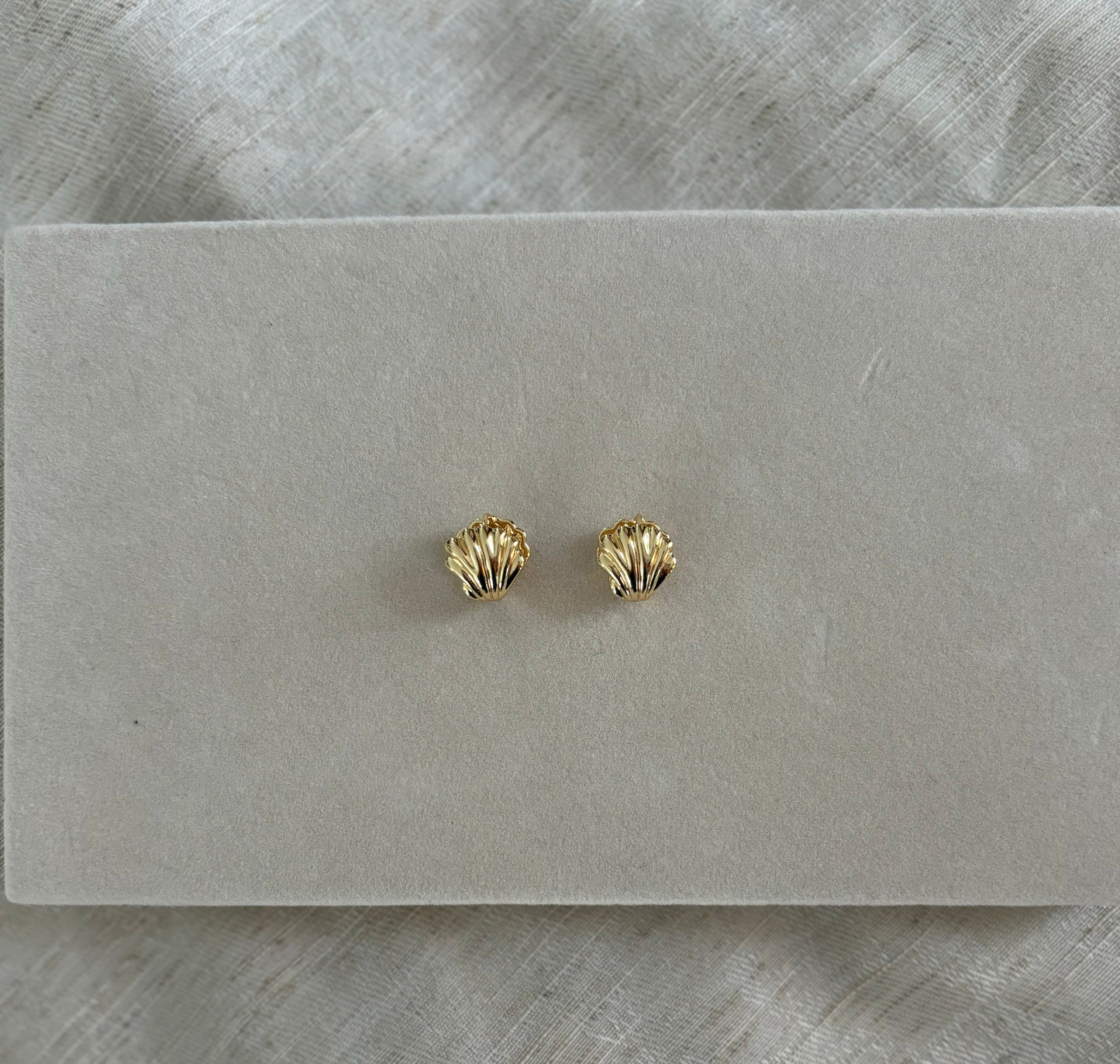 Gold Shell Earrings