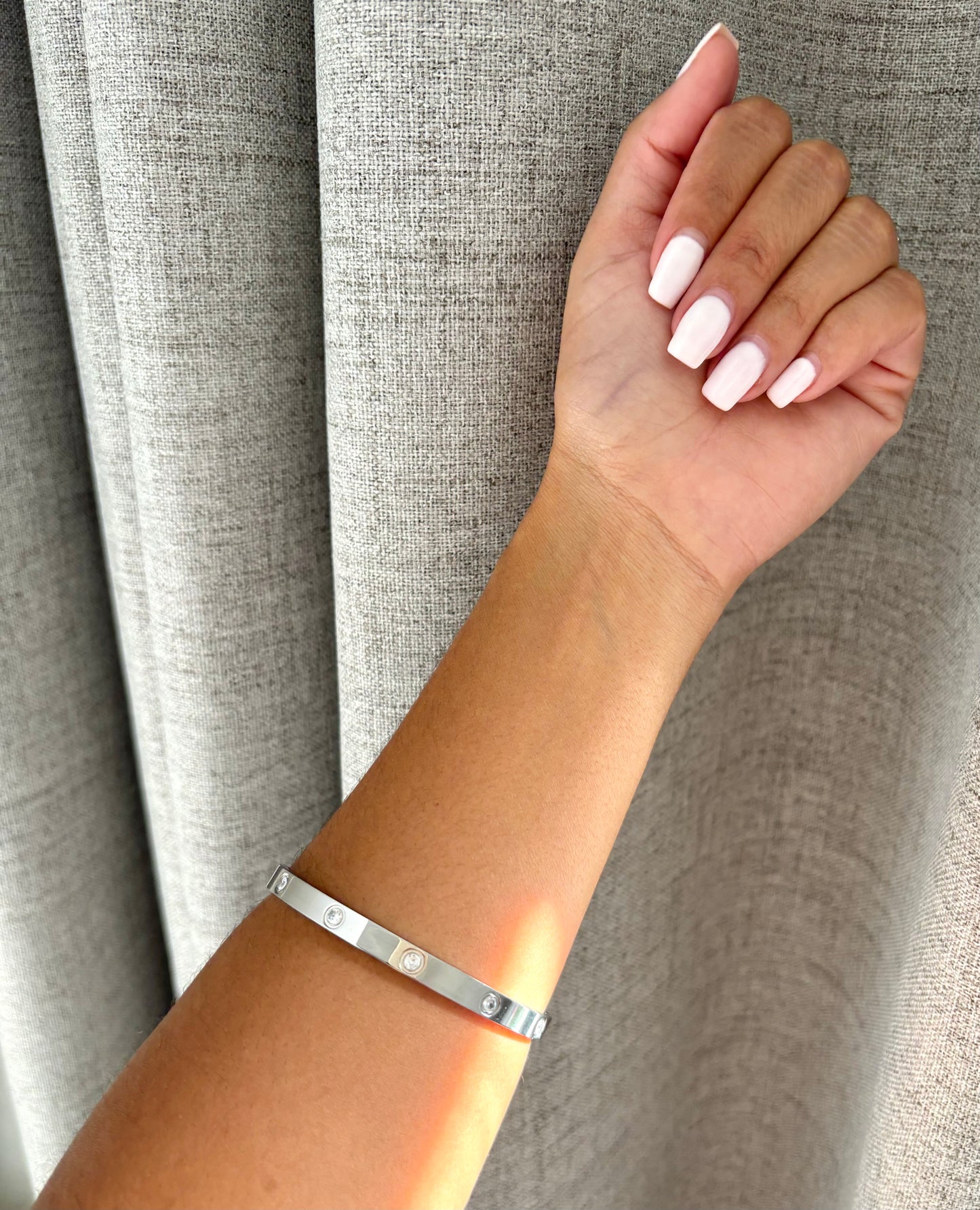 Silver Rhinestone Bracelet