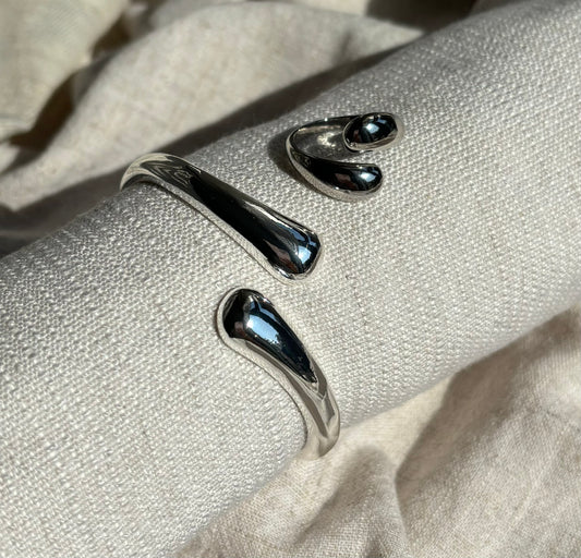 Silver Statement Cuff and Ring Set