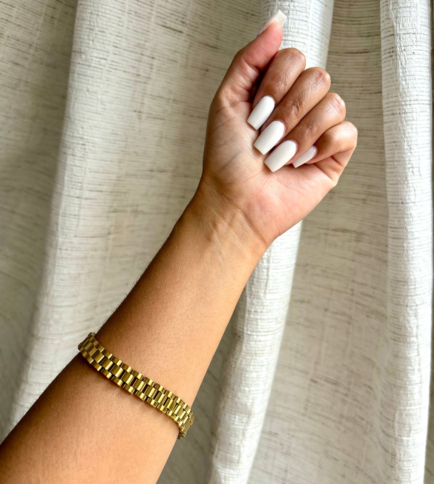 Gold Unisex Watchband Bracelet