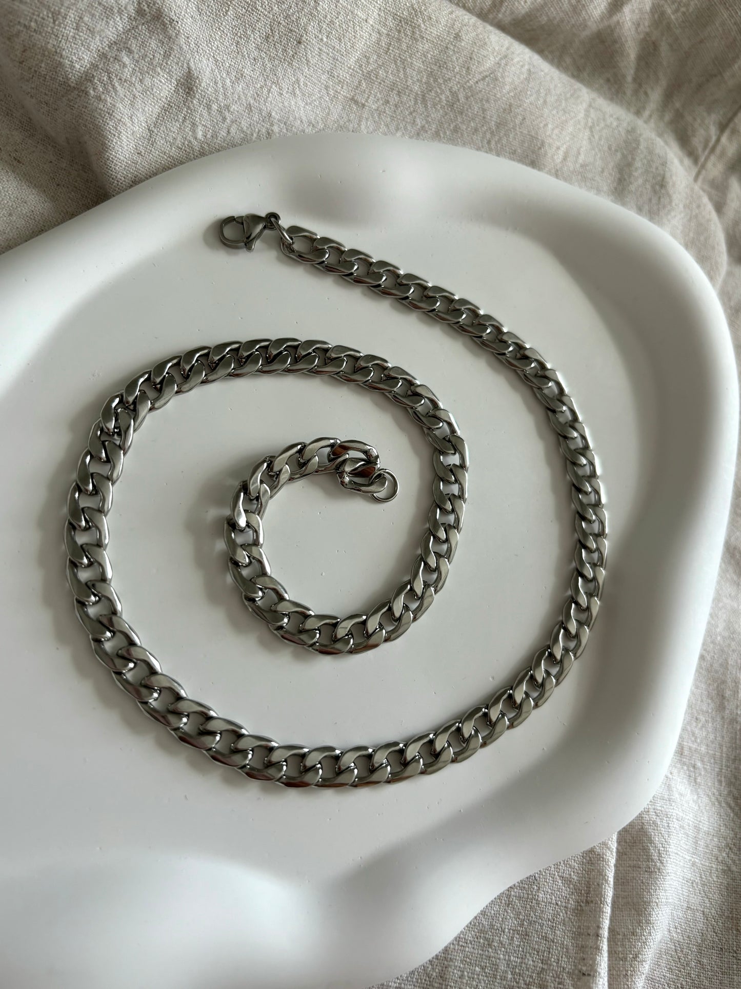 Men's Silver Cuban Link Chain