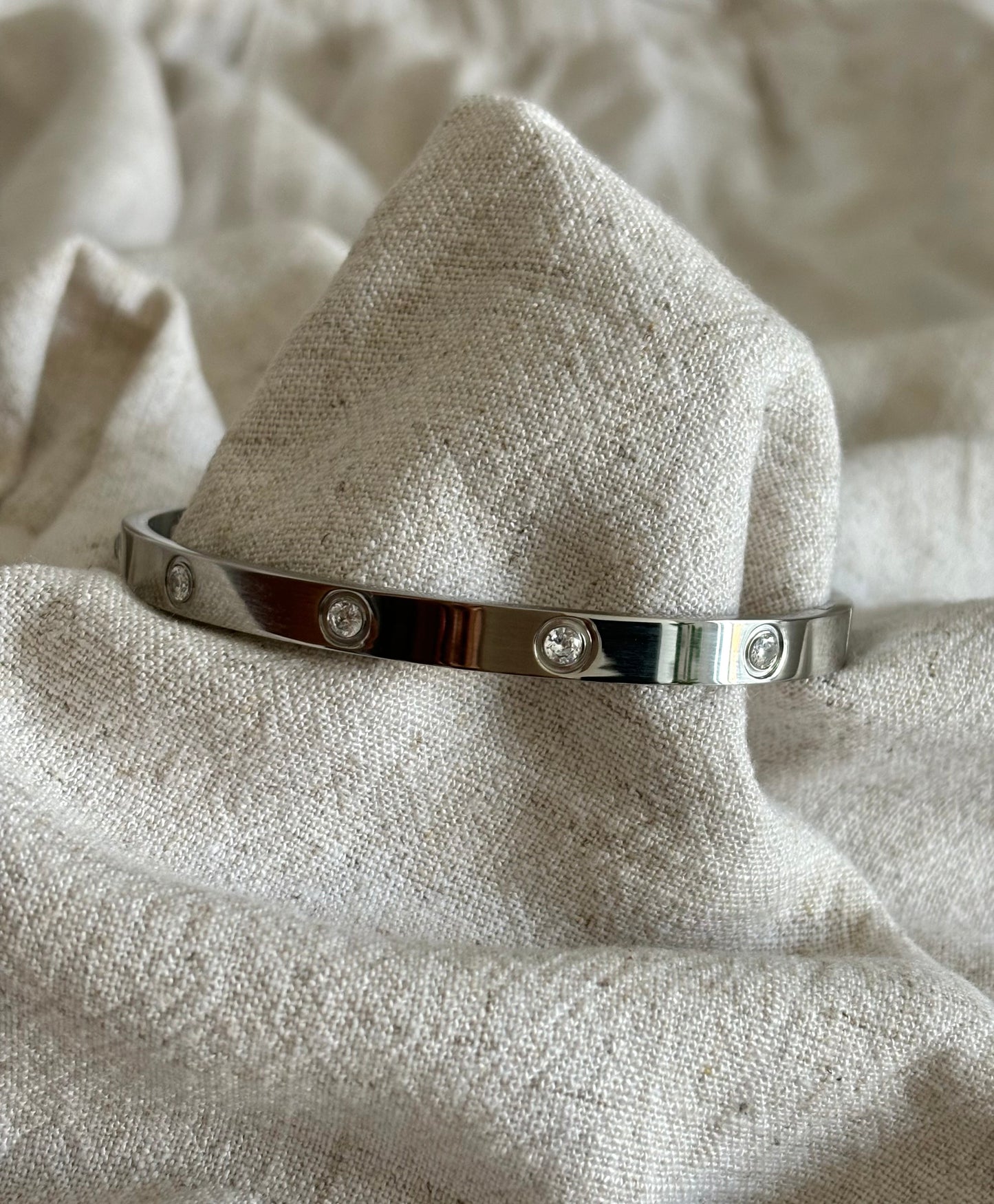 Silver Rhinestone Bracelet