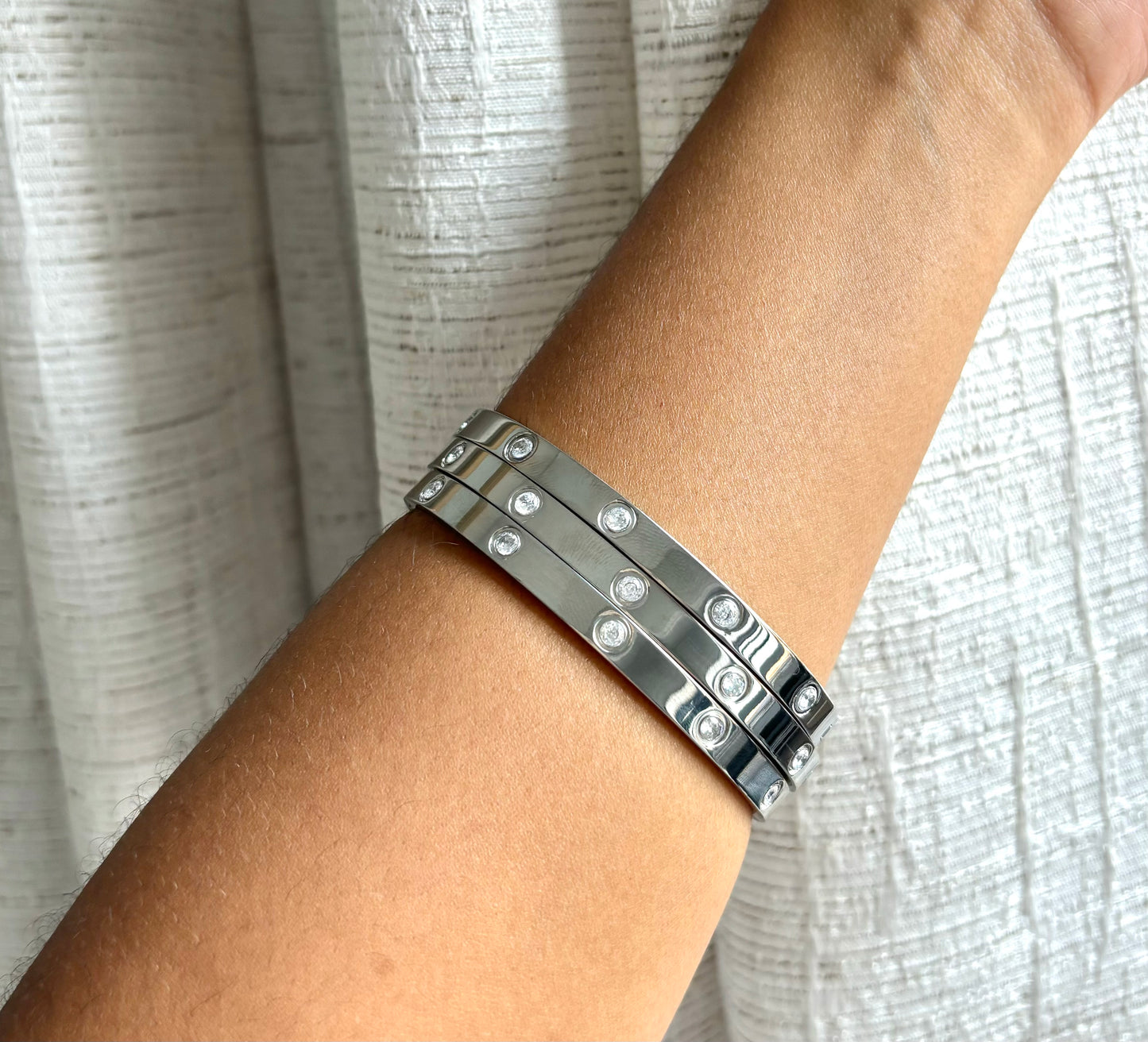 Silver Rhinestone Bracelet