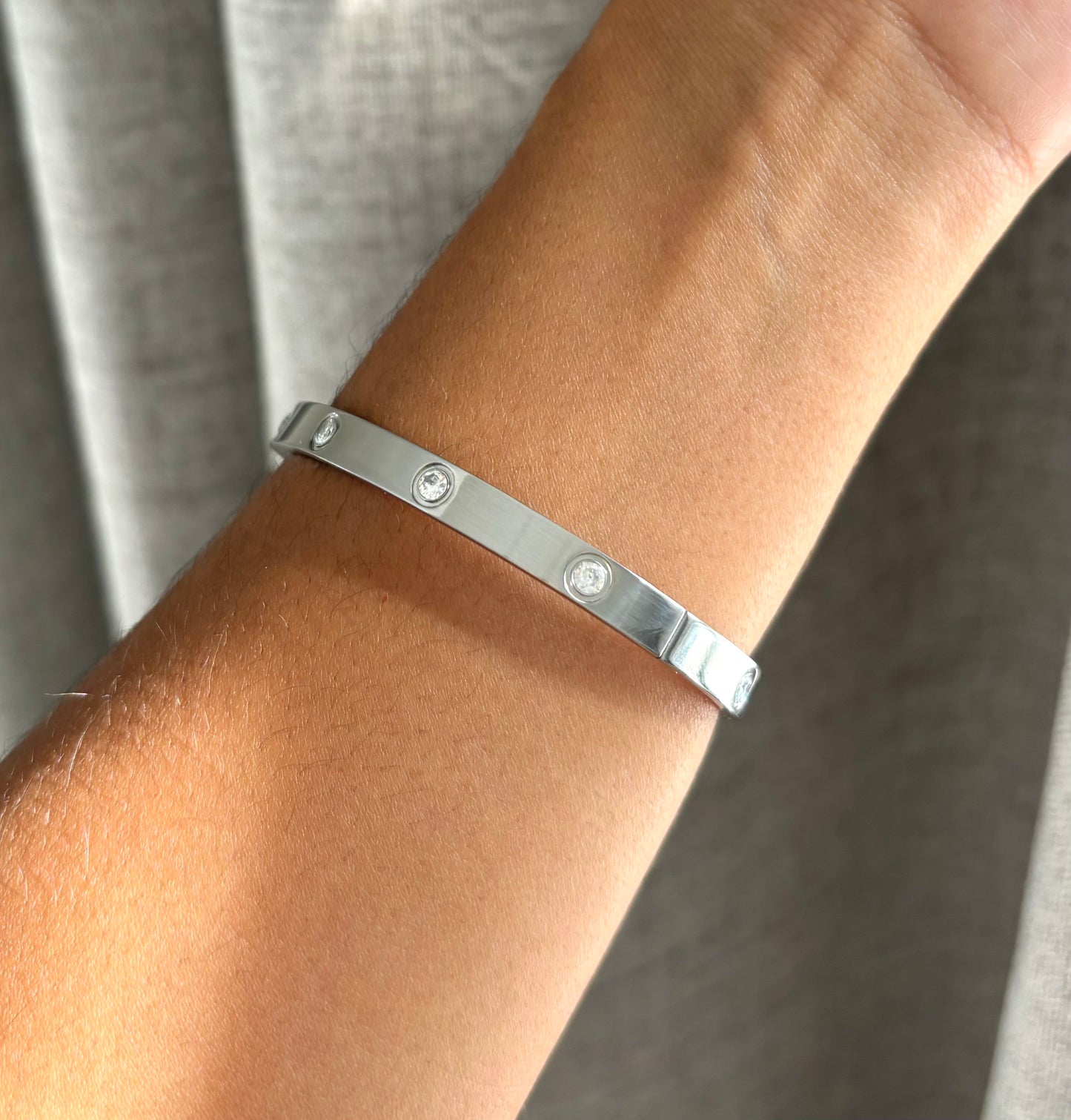 Silver Rhinestone Bracelet